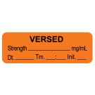Anesthesia Label, Versed  mg/mL  DTI 1-1/2" x 1/2"