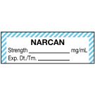 Anesthesia Label, Narcan mg/mL, 1-1/2" x 1/2"