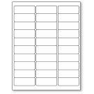 Synthetic Laser Printer Label, 2-5/8" x 1"