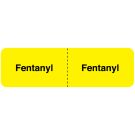 Fentanyl, IV Line Identification Label, 3" x 7/8"