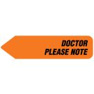 Doctor Please Note, UniArrow Flag, 2-1/4" x 9/16"