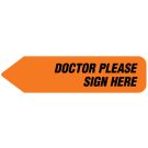 Doctor Please Note, UniArrow Flag, 2-1/4" x 9/16"