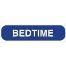 Bedtime, Medication Instruction Label, 1-5/8" x 3/8"