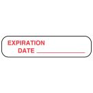 Exp. Date, Medication Instruction Label, 1-5/8" x 3/8"