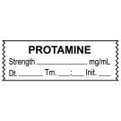 Anesthesia Tape, Protamine mg/mL, Date Time Initial, 1-1/2" x 1/2"