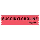 Anesthesia Tape, Succinylcholine mg/mL, 1" x 1/2"