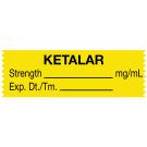 Anesthesia Tape, Ketalar mg/mL, 1-1/2" x 1/2"