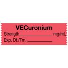 Anesthesia Tape, VECuronium mg/mL, 1-1/2" x 1/2"