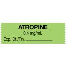 Anesthesia Tape, Atropine 0.4 mg/mL, 1-1/2" x 1/2"