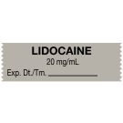 Anesthesia Tape, Lidocaine 20 mg/mL, 1-1/2" x 1/2"