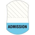 Admission, Message UniTab Flag, 1-7/16" x 15/16"