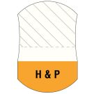 H & P, Message UniTab Flag, 1-7/16" x 15/16"