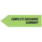 Complete Discharge Summary, UniArrow SpaceSaver Flag, 2" x 9/16"