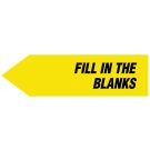 Fill In The Blanks, UniArrow SpaceSaver Flag, 2" x 9/16"