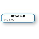 Vaccine Label, Hepatitis B, 1-1/4" x 5/16"