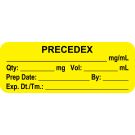 Anesthesia Label, Precedex Mg/mL, 2" x 3/4"