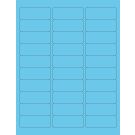 Laser/inkjet Printer Label, Blue, 2-5/8" x 1"
