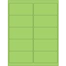 Laser/Inkjet Printer Label, Green 4" x 2"