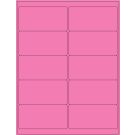 Laser/Inkjet Printer Label, Pink 4" x 2"