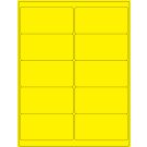 Laser/Inkjet Printer Label, Yellow 4" x 2"