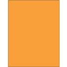 Laser/Inkjet Printer Label, 8-1/2" x 11", Orange