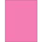 Laser/Inkjet Printer Label, 8-1/2" x 11", Pink