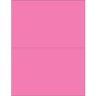 Laser/Inkjet Printer Label, 8-1/2" x 5-1/2", Pink
