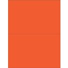 Laser/Inkjet Printer Label, 8-1/2" x 5-1/2", Red