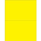 Laser/Inkjet Printer Label, 8-1/2" x 5-1/2", Yellow