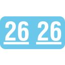 UAL 2026 Year Label, 1-1/2" x 3/4"
