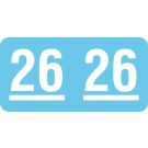UAL 2026 Year Label, 1" x 1/2"
