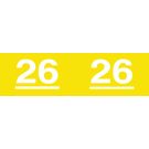 Ames Compatible 2026 Year Label, 1-3/4" x 1/2"