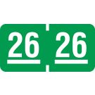 Smead Compatible 2026 Year Label, 1" x 1/2"