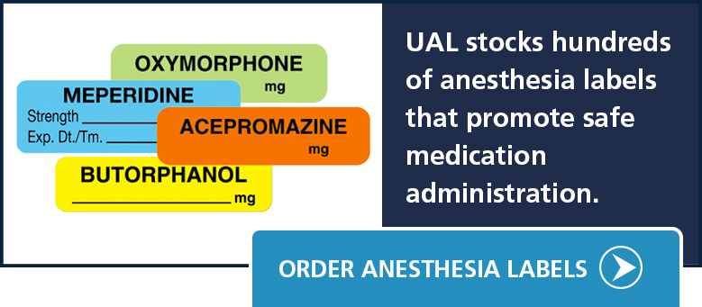 Anesthesia Labels by UAL