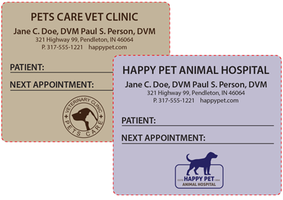 UAL Vet Labels