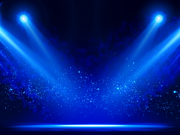 Spotlight lights on a stage
