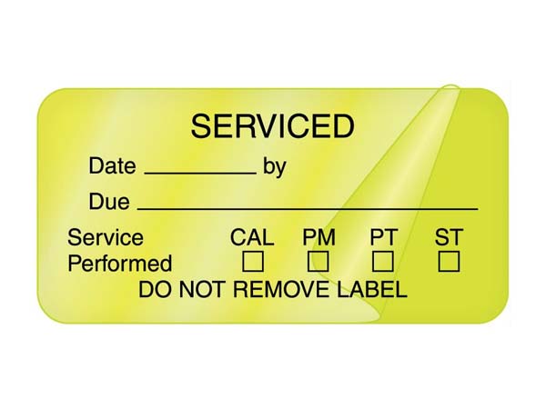 Maintenance Status Labels
